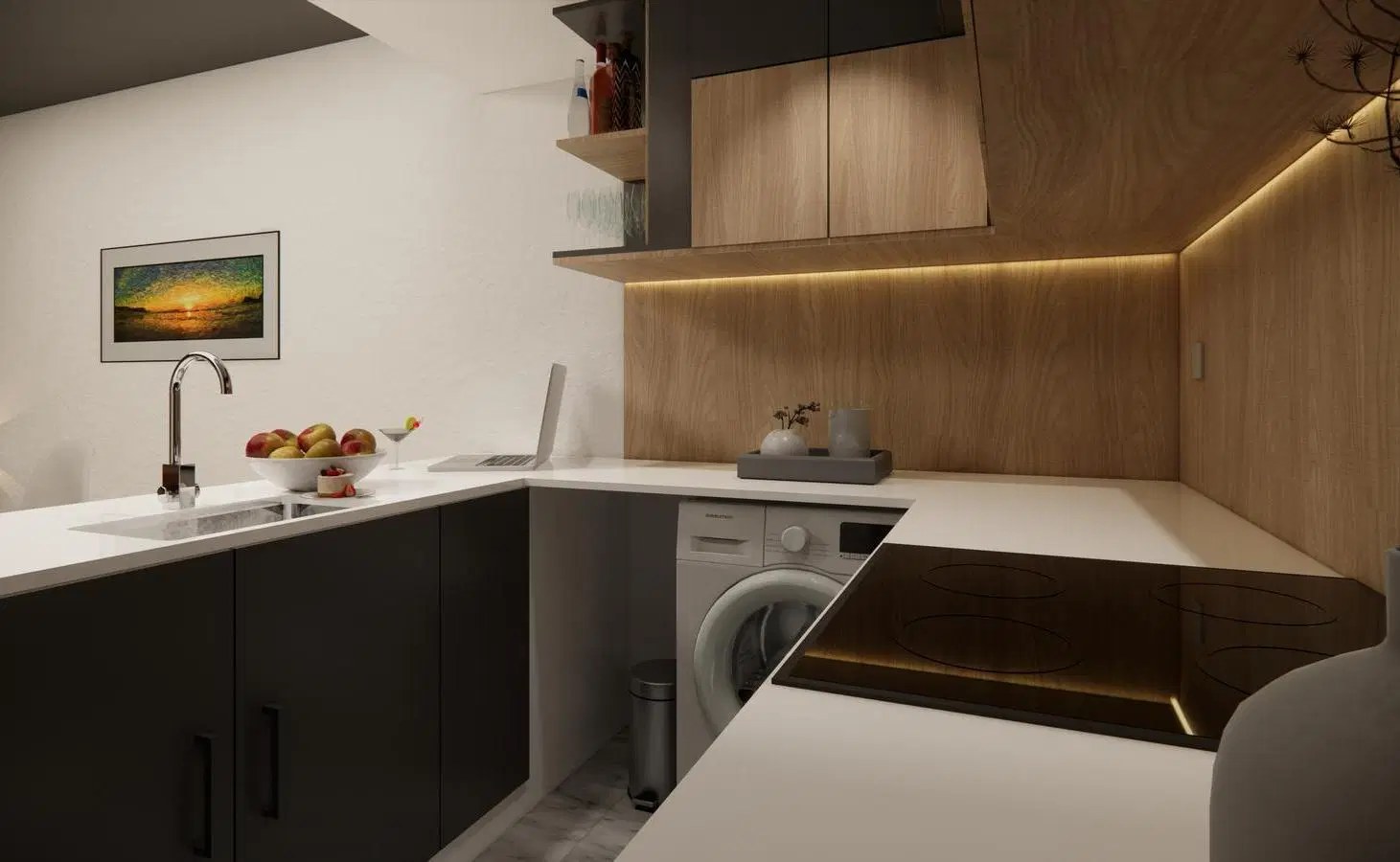 Monoambiente en venta con balcón en centro Rosario 5