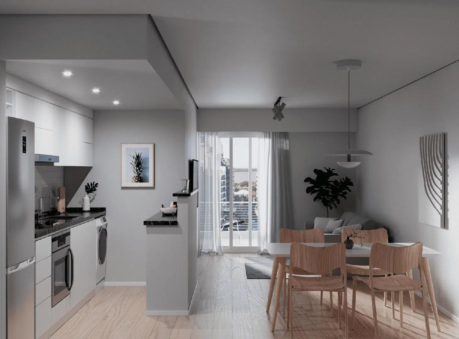 Departamento dos dormitorios en venta Centro Rosario 4