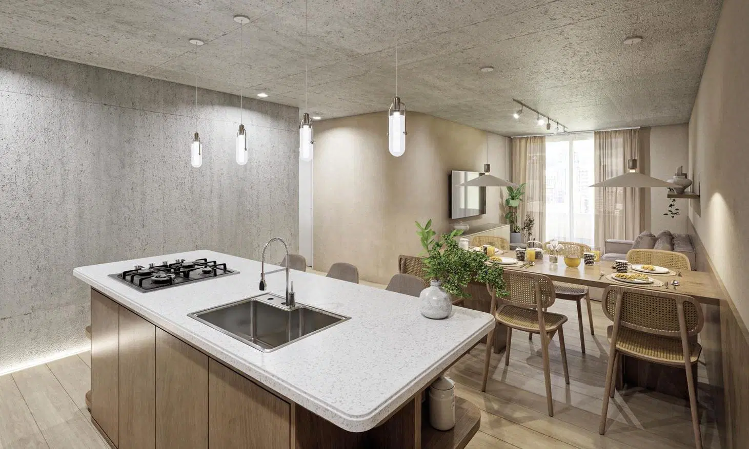 Departamento tres dormitorios con balcón en venta Centro 3