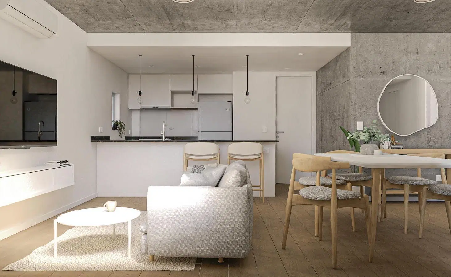 Departamento en venta un dormitorio con patio Lourdes 5