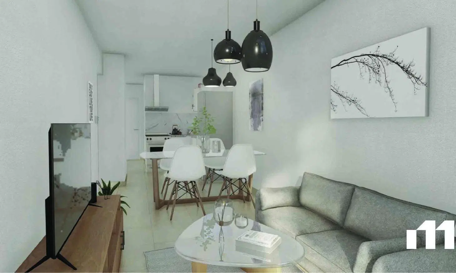 Departamento un dormitorio al frente en venta Abasto Rosario 3