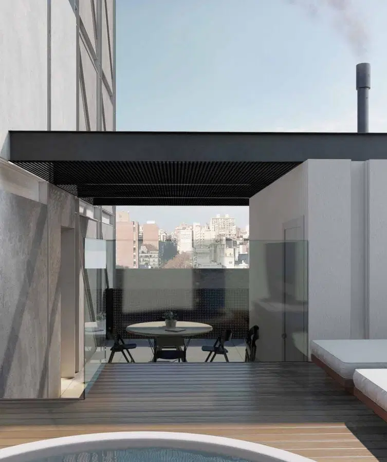 Venta Departamento dos dormitorios al frente con terraza exclusiva-triplex- Lourdes Rosario 3