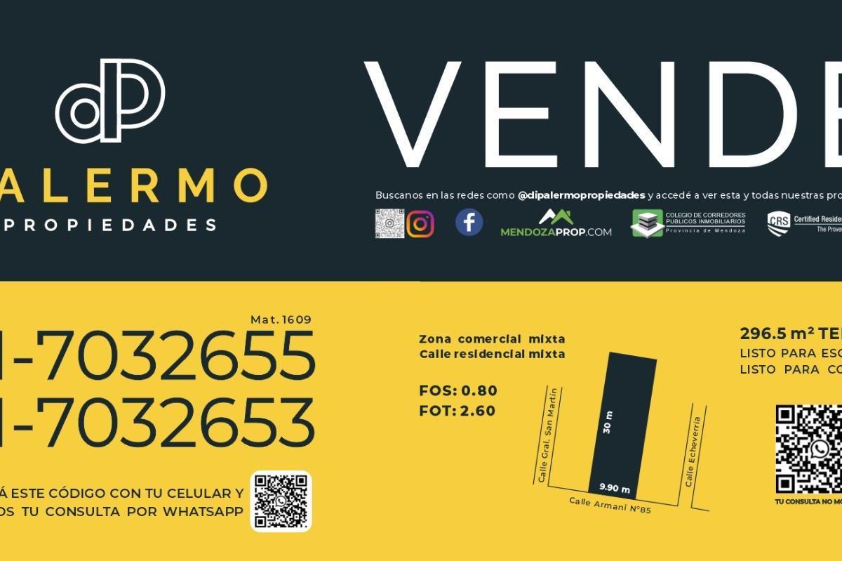 Venta de Terreno en El Centro de Tunuyán - Ideal Emprendimiento! 1