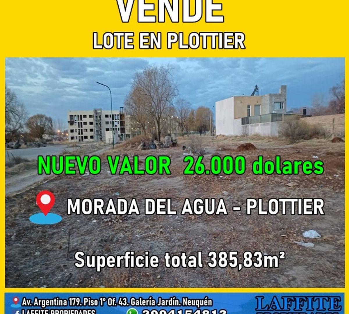 Foto de LAFFITE PROPIEDADES VENDE LOTE en LOTEO MORADA DEL AGUA en PLOTTIER., imagen 2