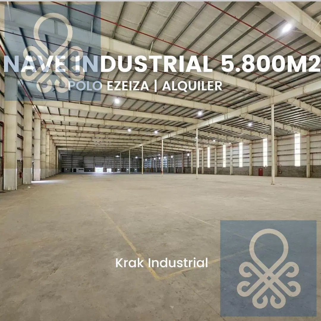 Nave industrial en alquiler de 5.800 m2 en Polo industrial Ezeiza 2