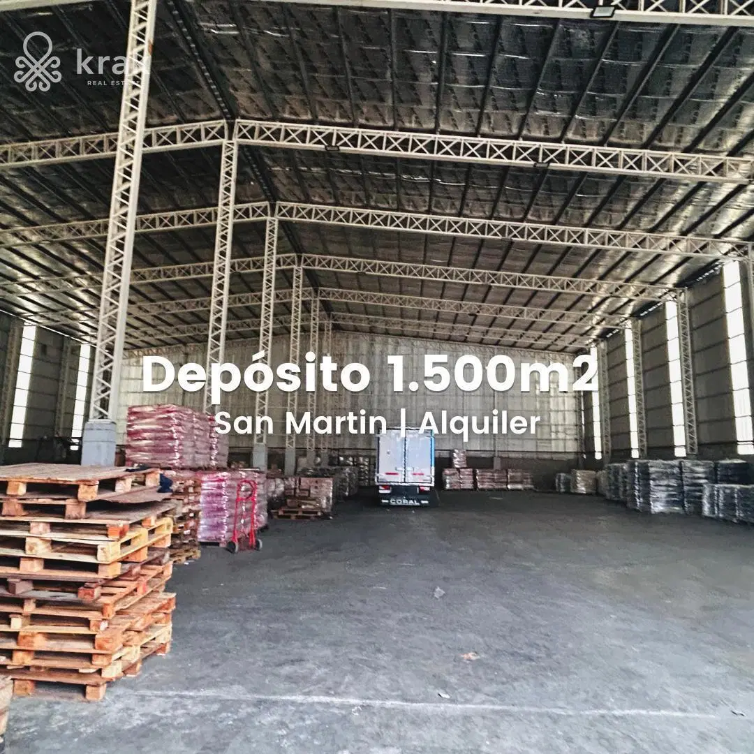 Depósito en alquiler de 1500m2 con oficina en Parque Industrial EBAPI San Martin 3