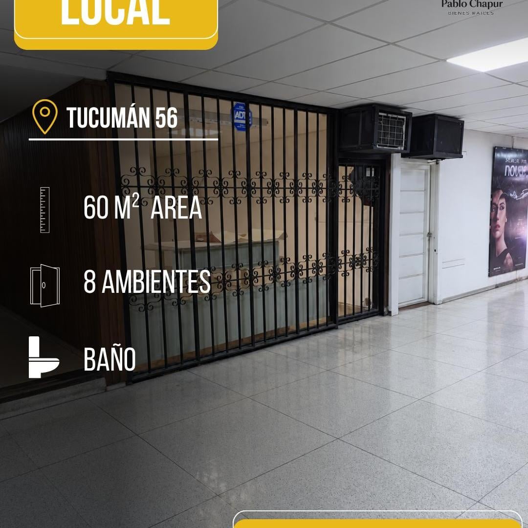 Foto de Local de 60 m² en alquiler en Tucumán 56, Centro., imagen 1