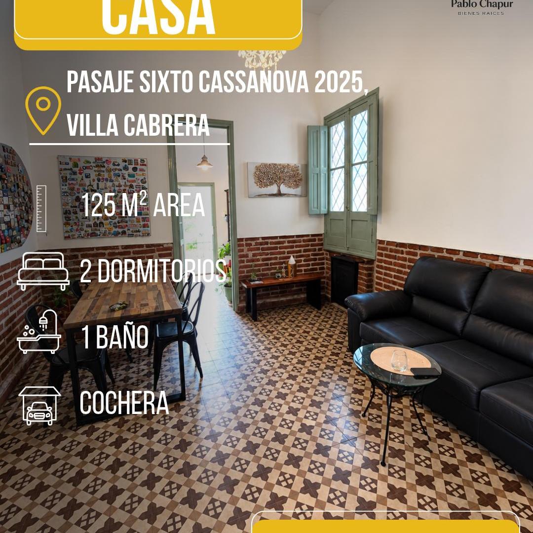 Foto de Casa de 125 m² con 2 dormitorios en venta en Villa Cabrera, imagen 1