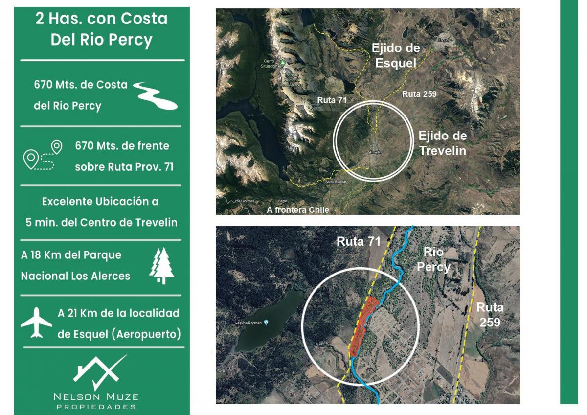 Lote 4 Ha con 670 m Costa Rio Sobre Ruta Al Parque Nacional Alerces, Chubut. 1