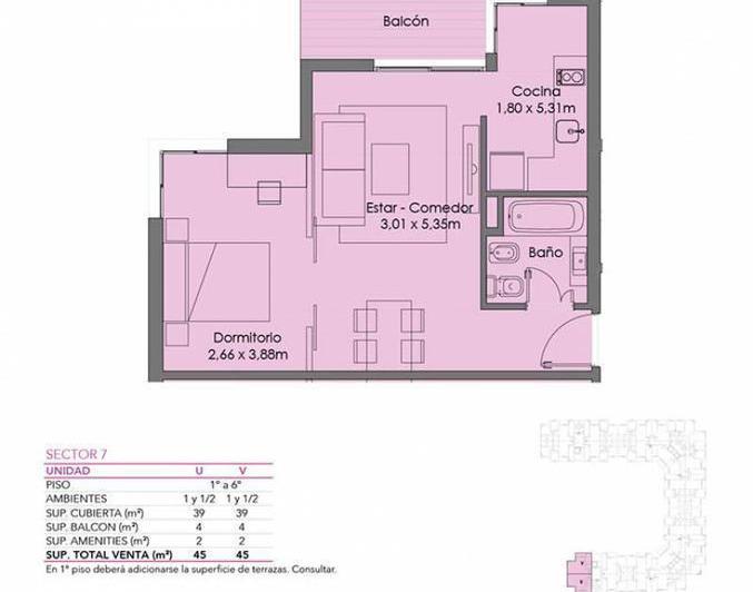 VENTA  Monoambiente divisible en Villa Santa Rita. APTO CRÉDITO