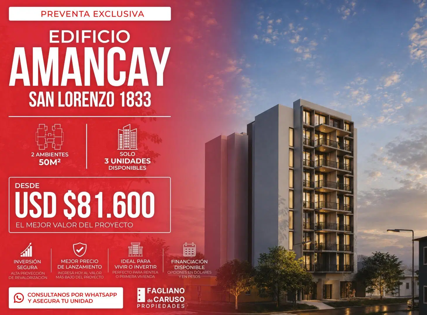 ️PREVENTA EXCLUSIVA | EDIFICIO AMANCAY | San Lorenzo 1833 | San Miguel, Buenos Aires 1