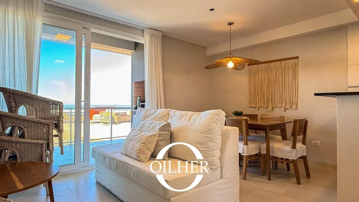 Departamento en venta c/ cochera y frente al Mar - Valeria del Mar 1