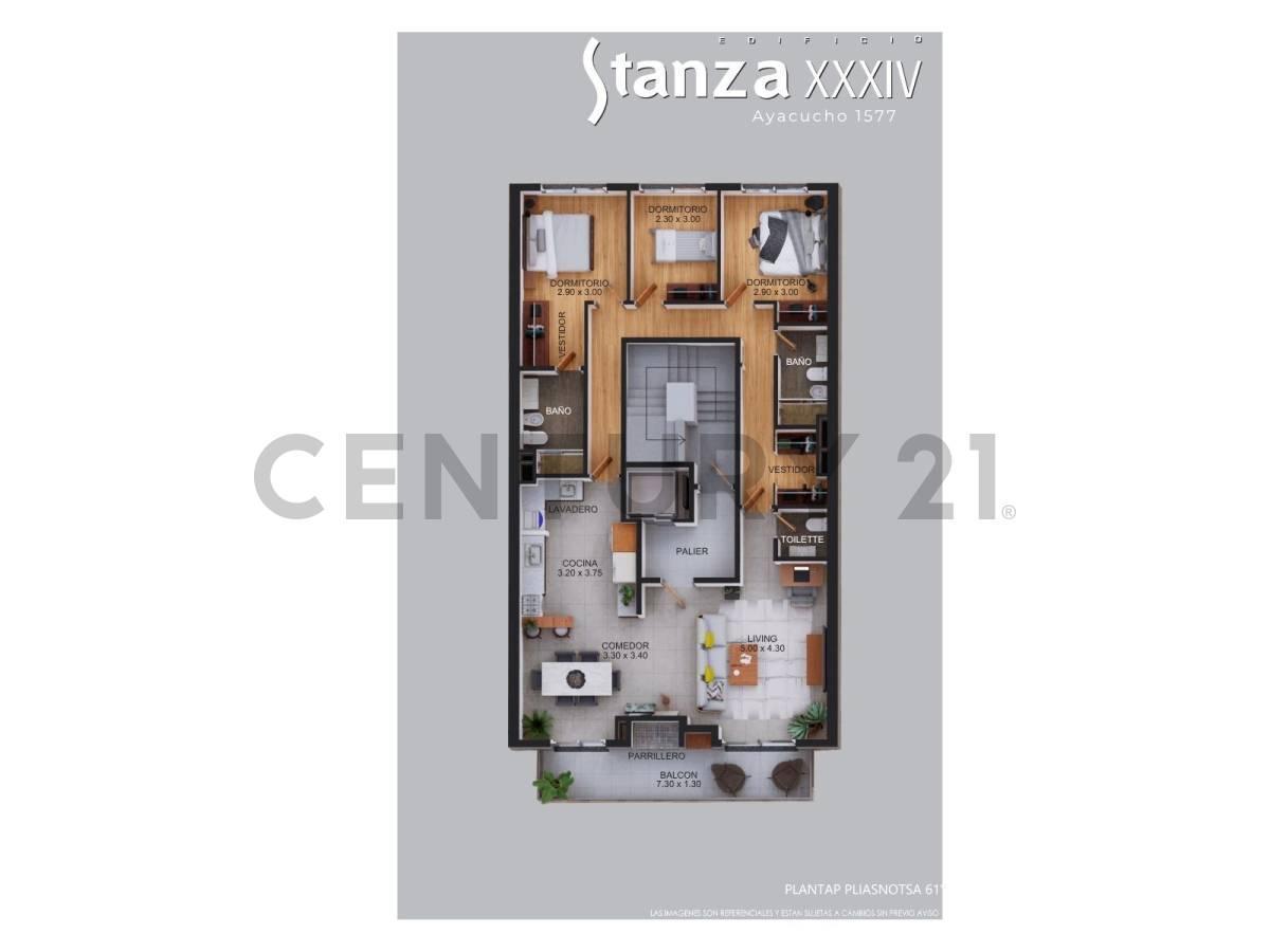 Foto de VENTA DEPARTAMENTO 2 DORMITORIOS, imagen 2