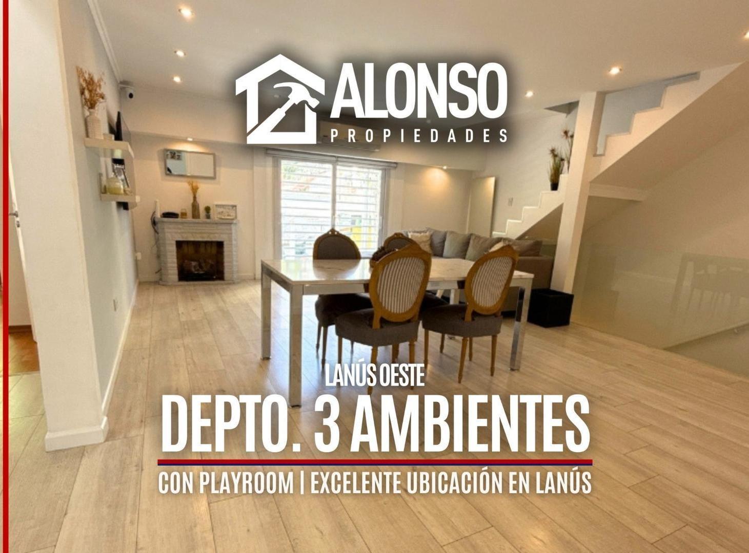 Departamento 3 ambientes en venta en Lanusita