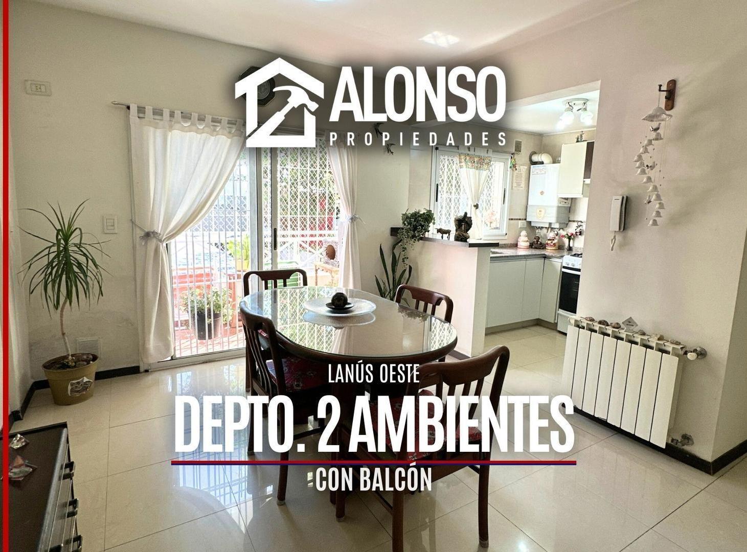 Departamento 2 Ambientes con Balcón en Venta en Lanús