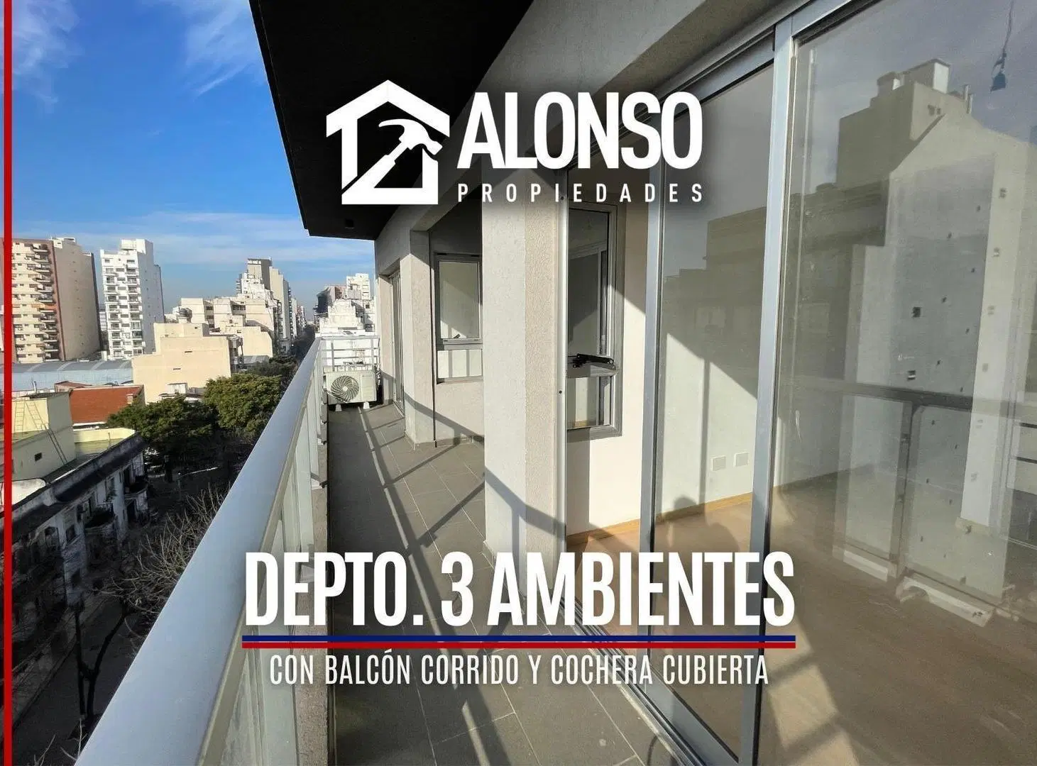 Alquiler - Departamento de 3 Ambientes con Cochera - Almagro 3