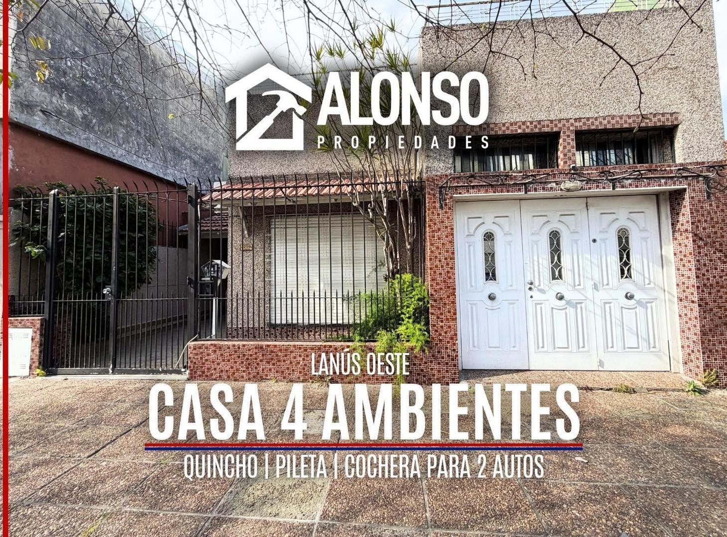Foto de VENTA - CASA 4 AMBIENTES CON PILETA Y COCHERA - LANÚS OESTE, imagen 1