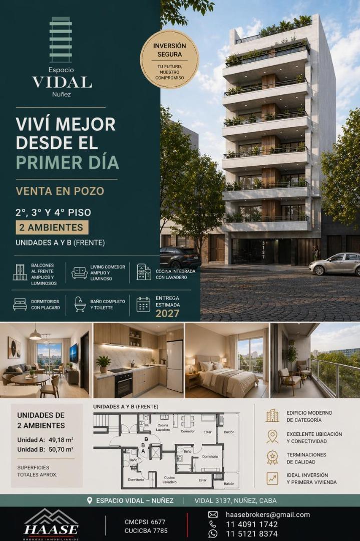 Foto de Venta depart en duplex 6 y 7mo piso de pozo ctfre Nuñez, imagen 2
