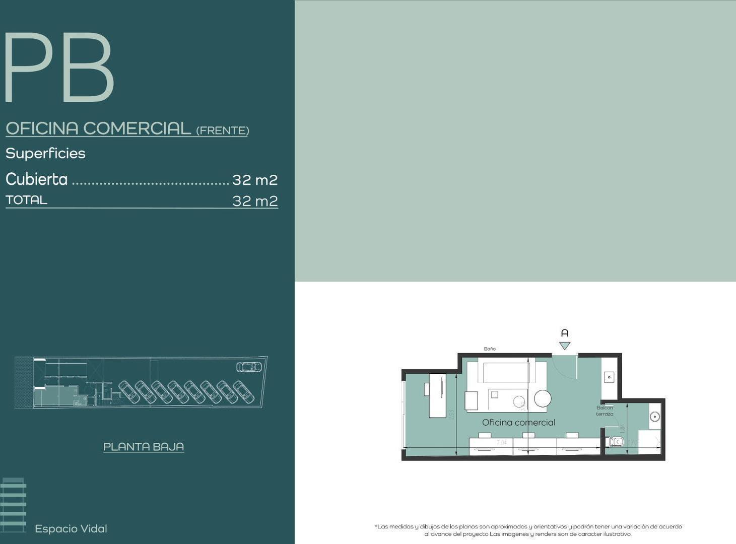 Foto de Venta oficina o estudio en Planta Baja 32 m2 de Pozo Nuñez, imagen 2