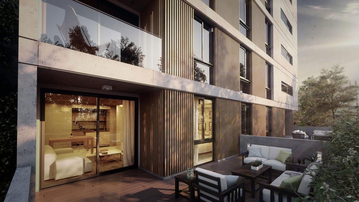 Venta Departamento Dos Dorm. Espacios Verdes Seguridad Integral Condominios Botania 1
