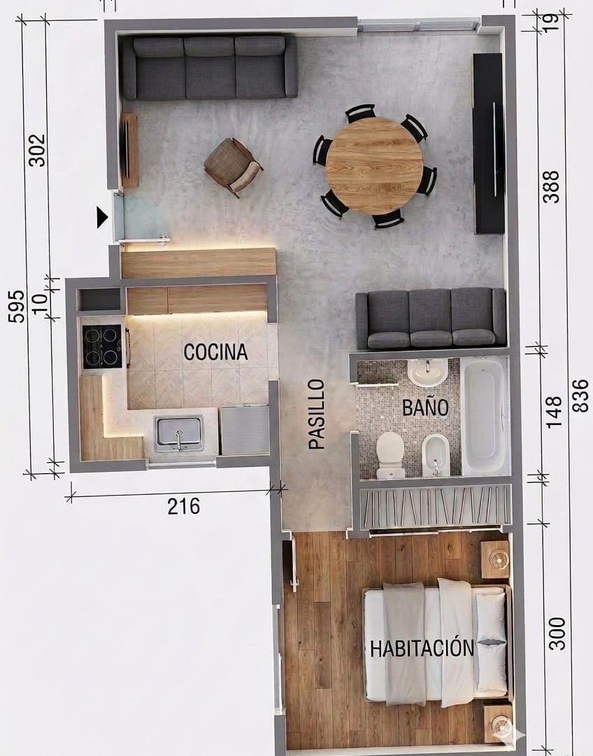 Foto de VENTA DEPTO 2 AMB AMOBLADO LA PERLA, imagen 1