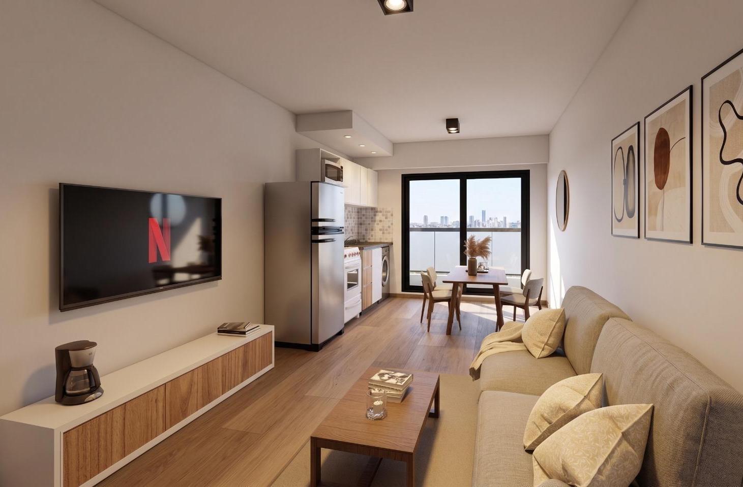 Foto de Venta departamento de un dormitorio con balcón en construcción. Ideal, imagen 2