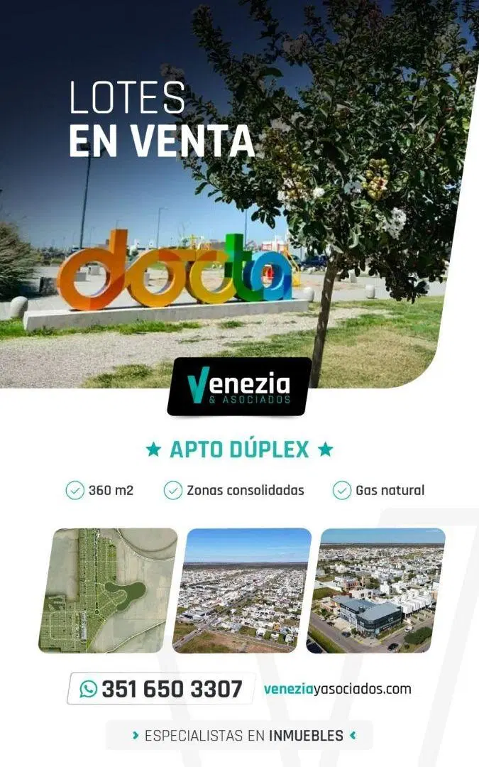 DOCTA-LOTES RESIDENCIALES Y COMERCIALES-CASAS/DUPLEX A ESTRENAR-TODAS LAS ETAPAS-FACILIDADES DE PAGO 4