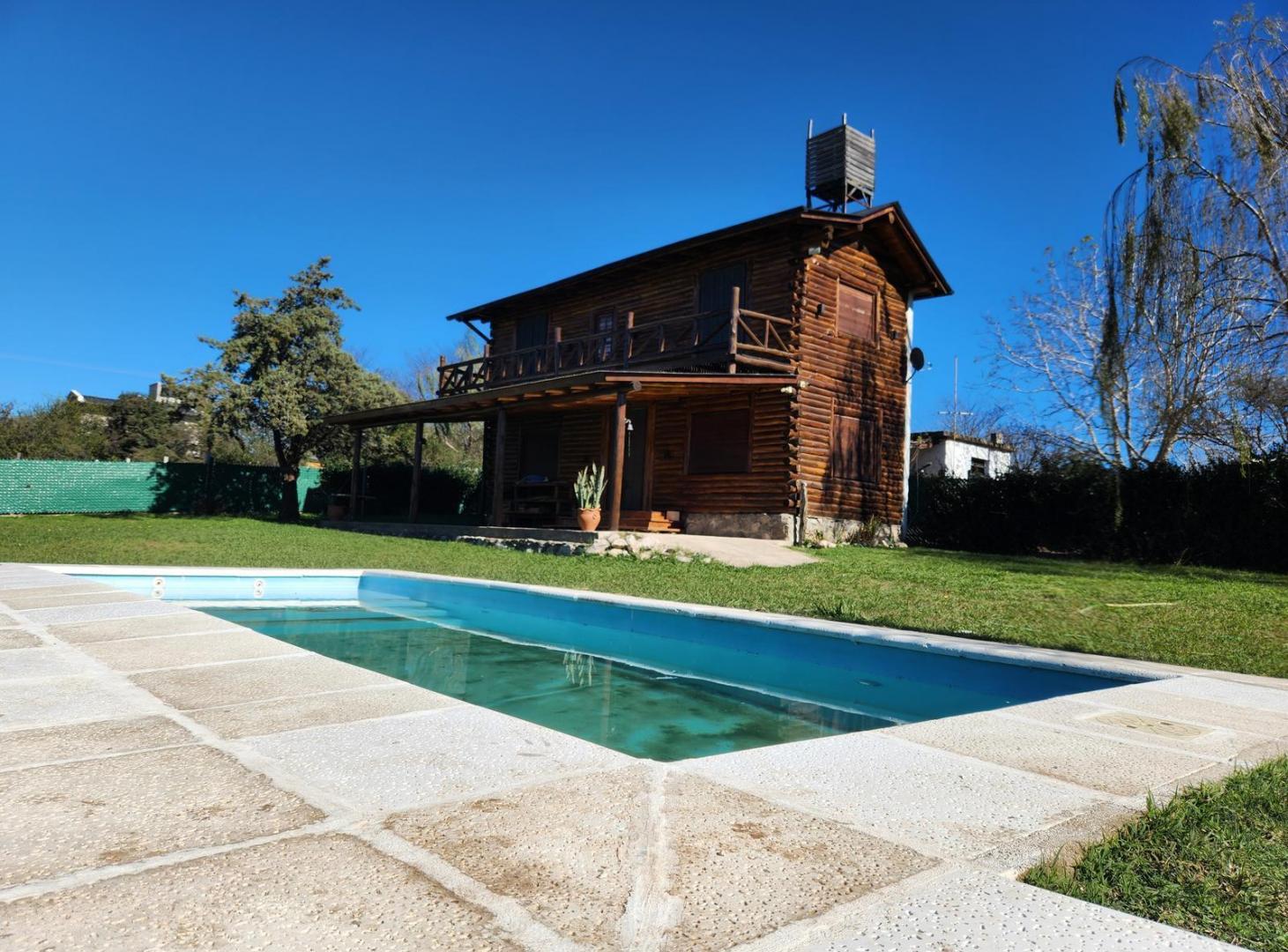 CABAÑA DE TRONCOS EN VENTA,POTRERO DE GARAY