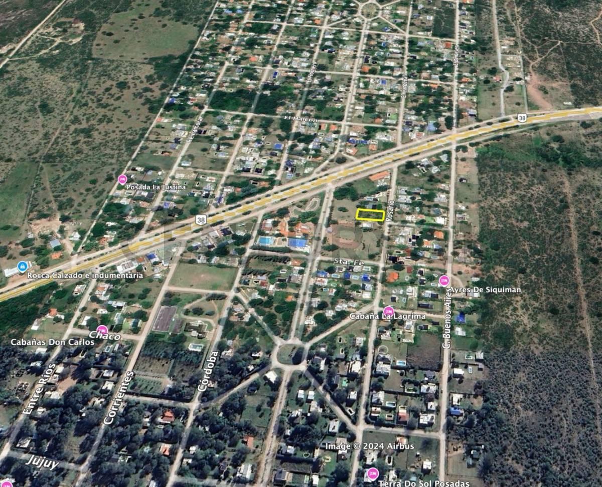 venta de Lote, Villa Parque Siquiman 800 m² a m de La Ruta 38 lote Ubicado a Metro. 3