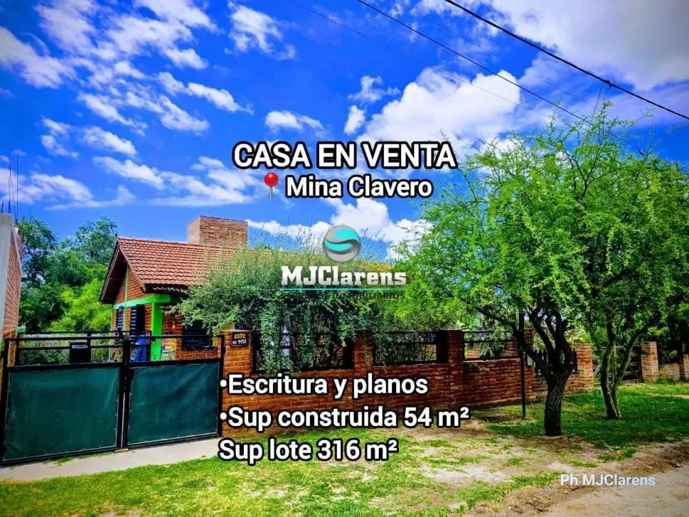 CASA EN VENTA MINA CLAVERO ESCRITURA 5