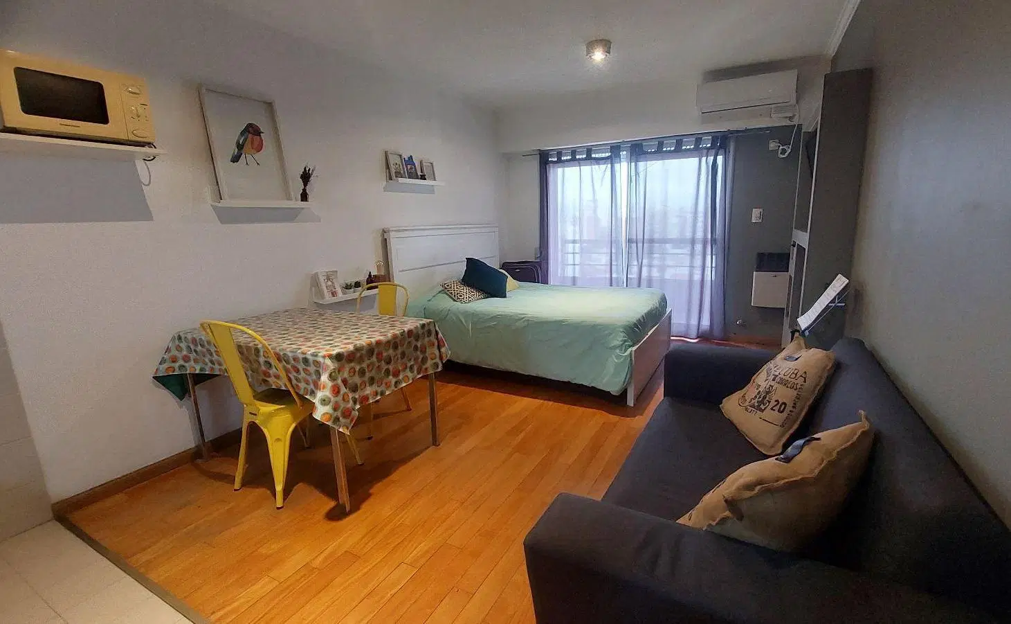 Departamento monoambiente amoblado full 3