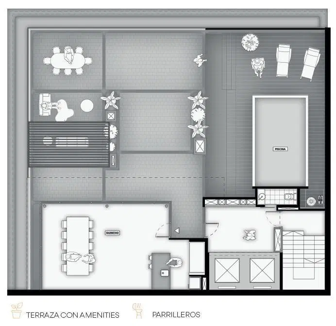 Venta Departamento 2 dormitorios al frente con balcón y amenities - Centro, Rosario 5