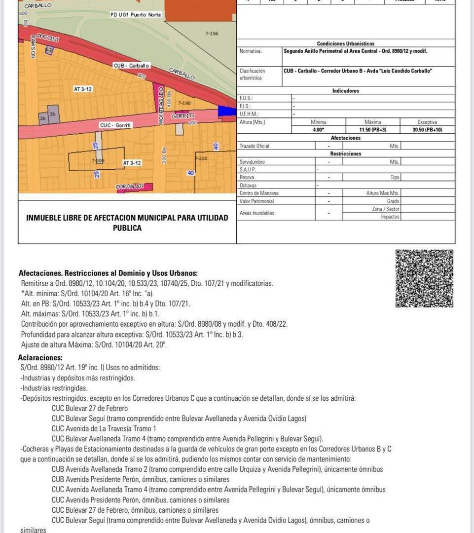Venta Terreno en  Refineria