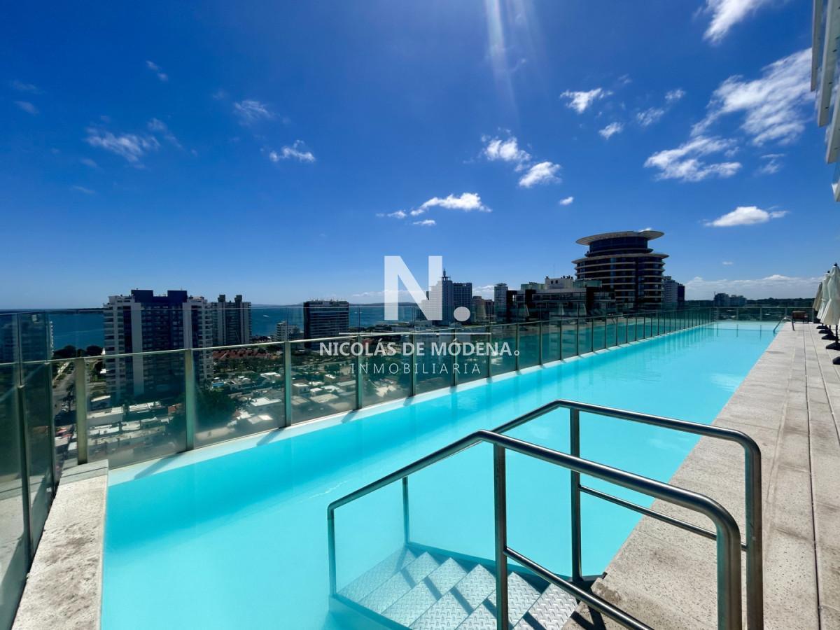 Venta apartamento de 2 dormitorios, 3 baños y doble garage en brava.