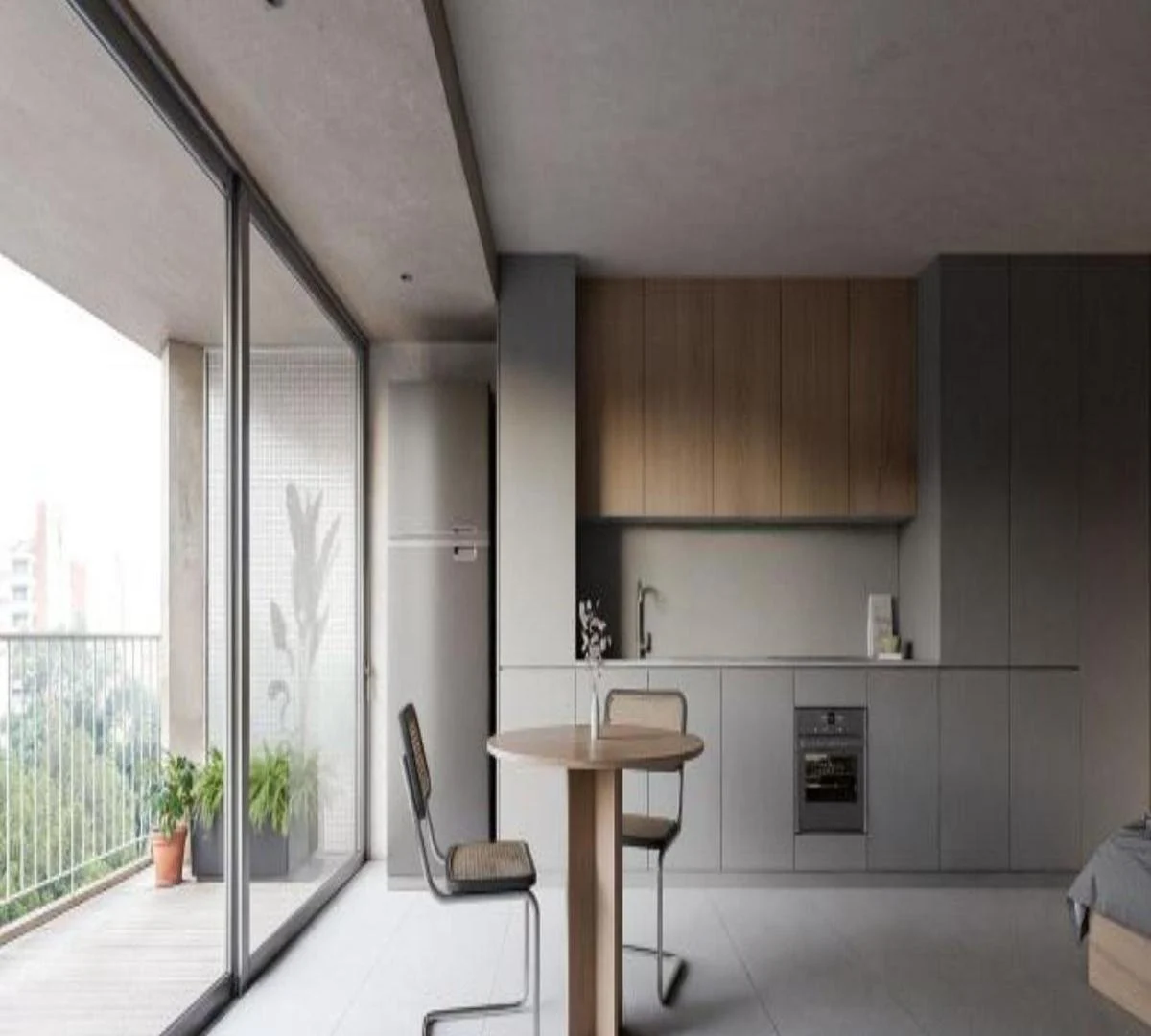 Venta departamento monoambiente divisible con balcón en barrio Lourdes