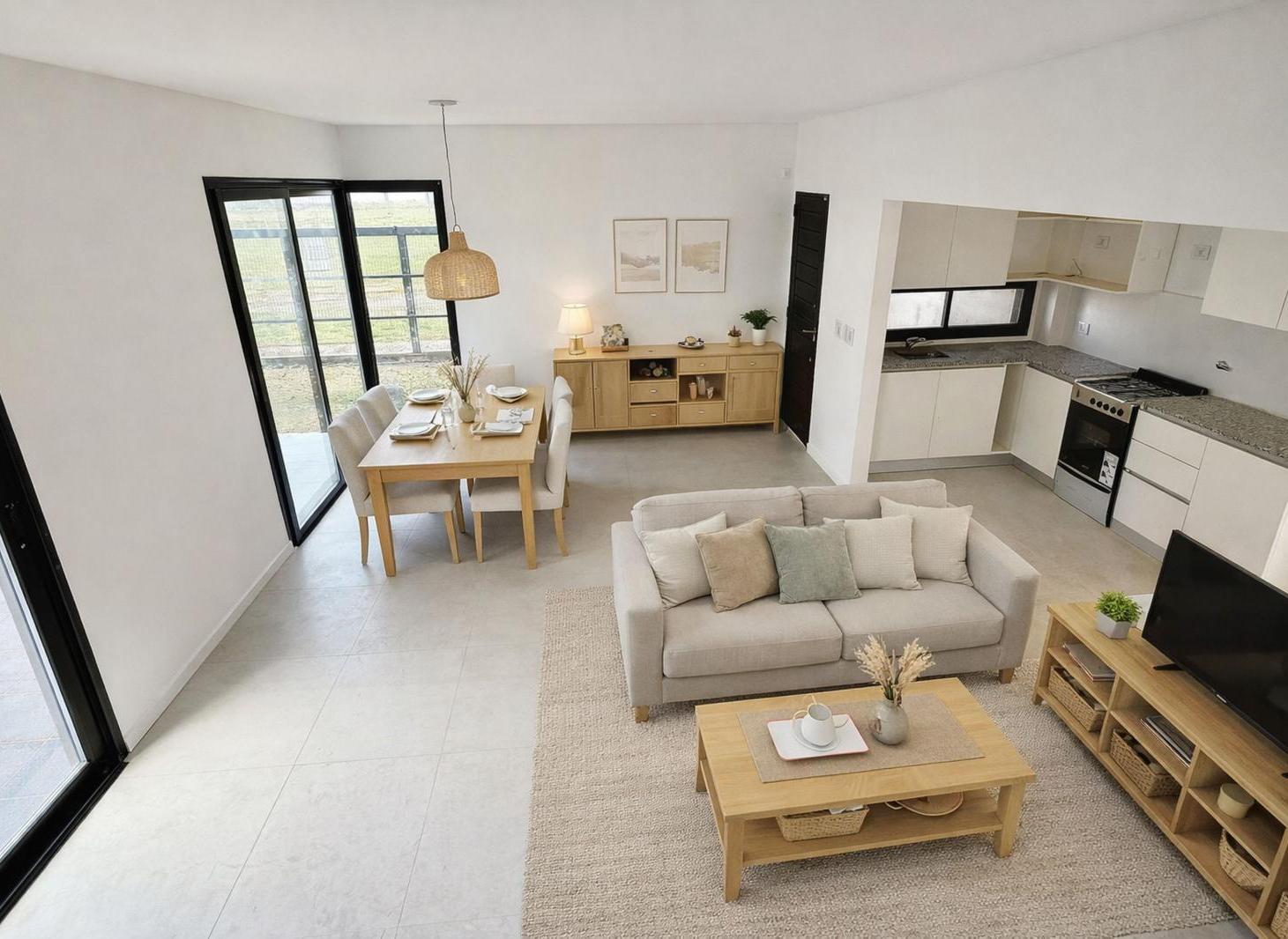 Venta casa de 2 dormitorios con pileta y cochera en EcoTierra, Pueblo Esther