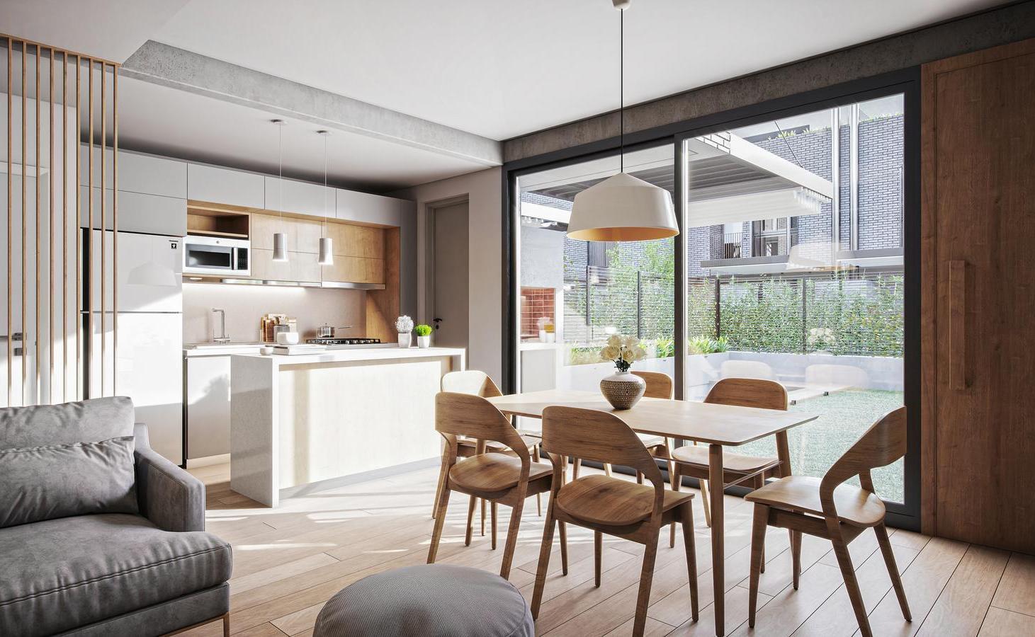 Venta casa de 3 plantas con 4 dormitorios y balcón terraza exclusivo en Fisherton