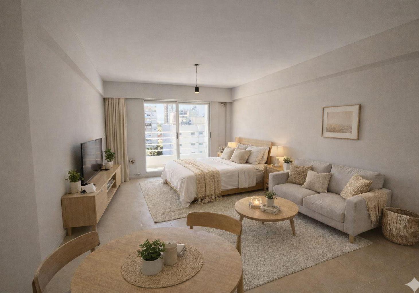Venta departamento monoambiente con balcón zona Centro, Rosario