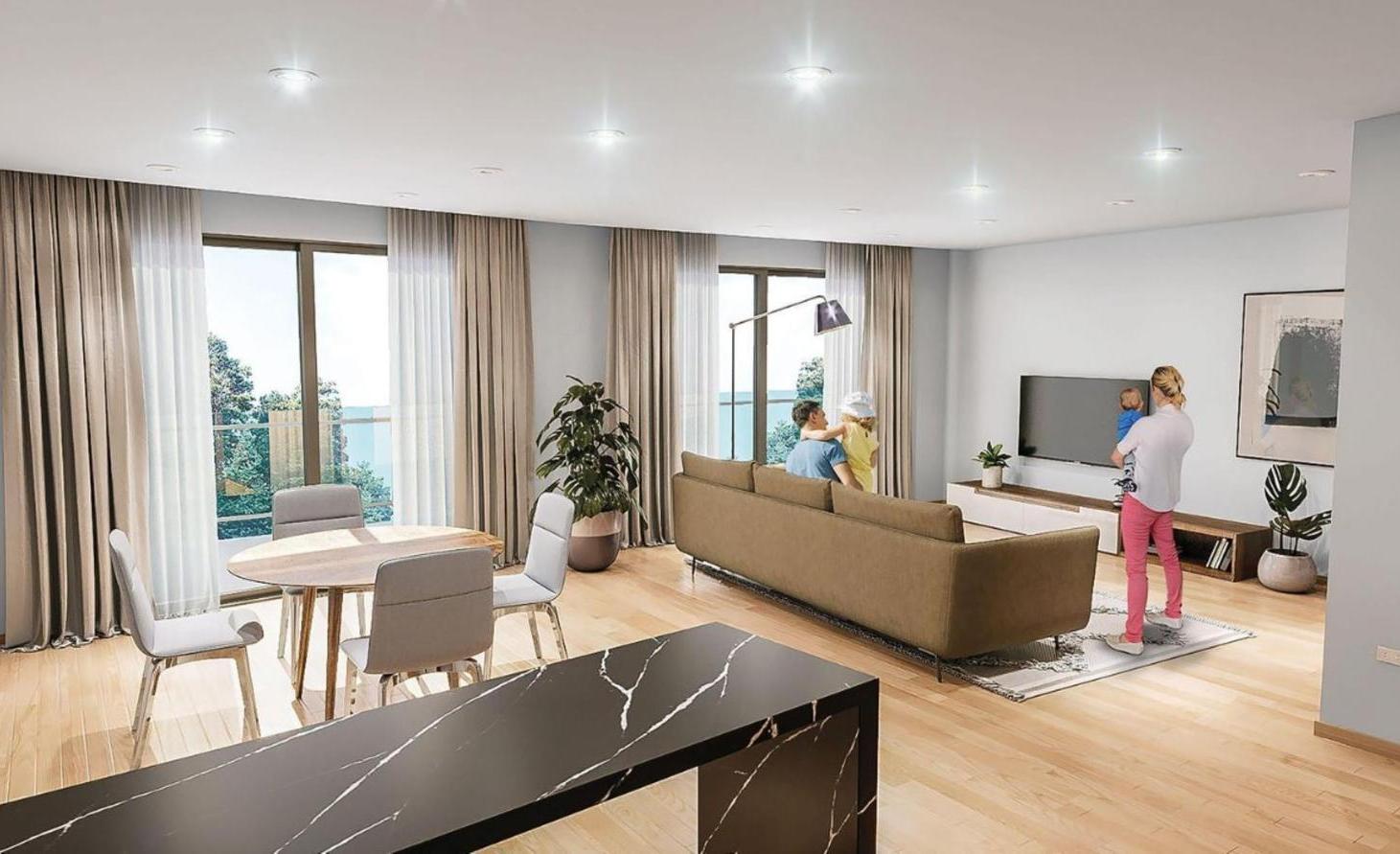 Venta departamento 2 dormitorios con  cochera ,quincho y pileta ,Fisherton