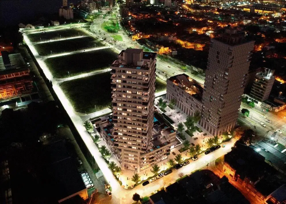 Venta departamento de 2 dormitorios con balcón y amenities en Puerto Norte, Rosario 1