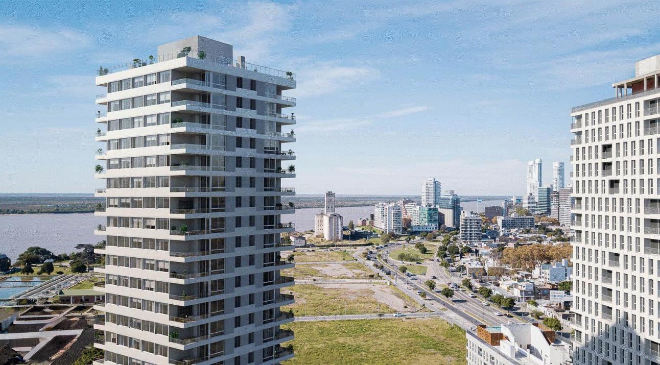 Venta departamento de 2 dormitorios con balcón y amenities en Puerto Norte, Rosario