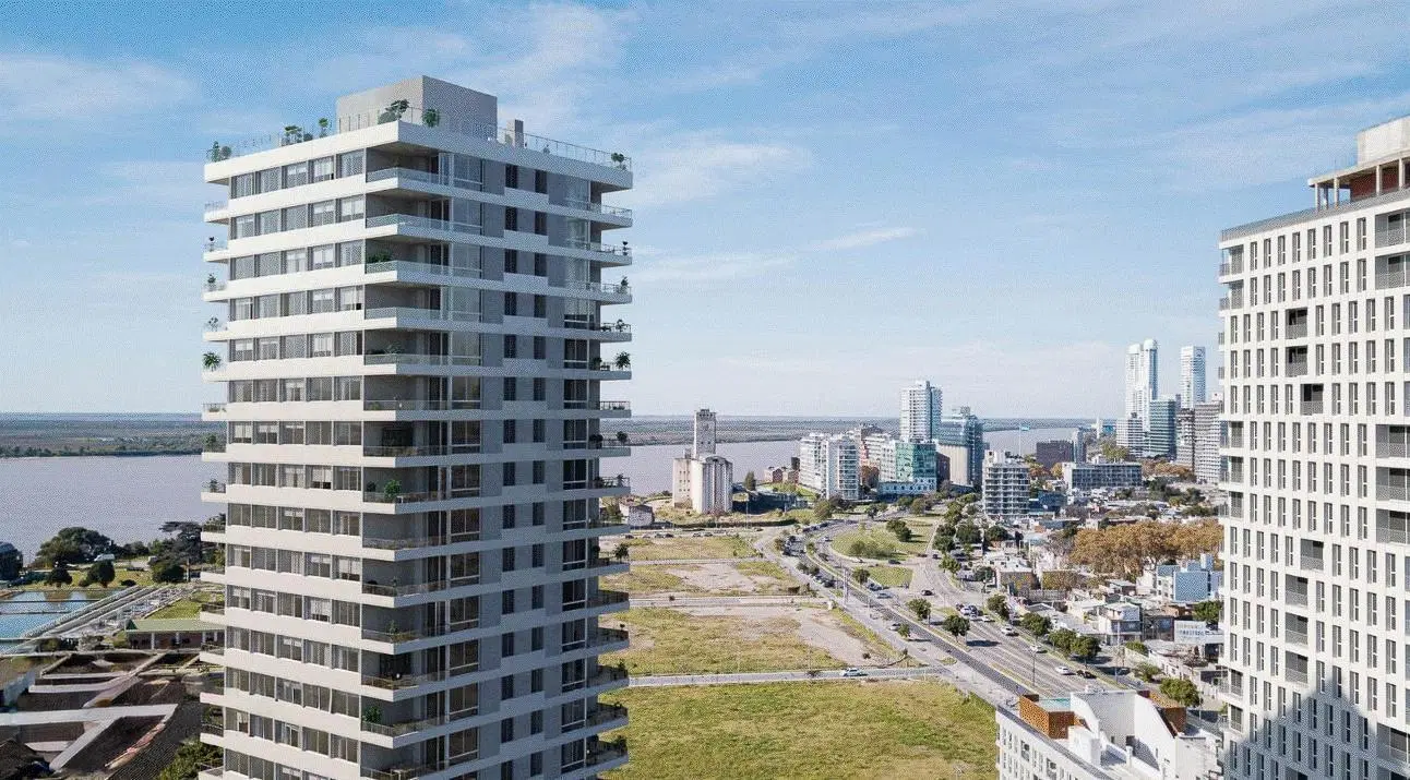 Venta departamento de 2 dormitorios con balcón y amenities en Puerto Norte, Rosario 3