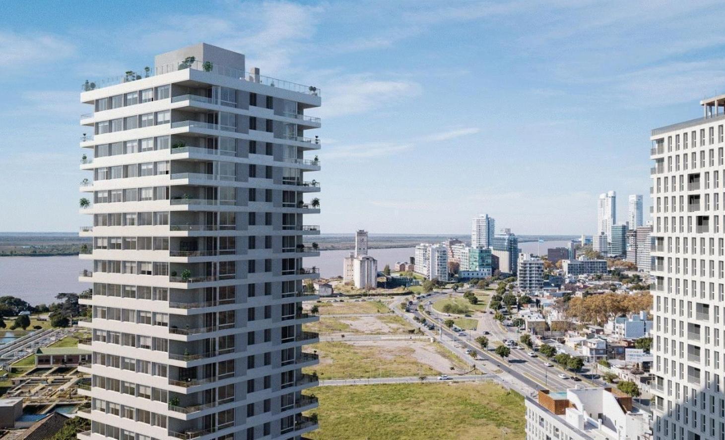 Venta departamento de 2 dormitorios con balcón y amenities en Puerto Norte, Rosario