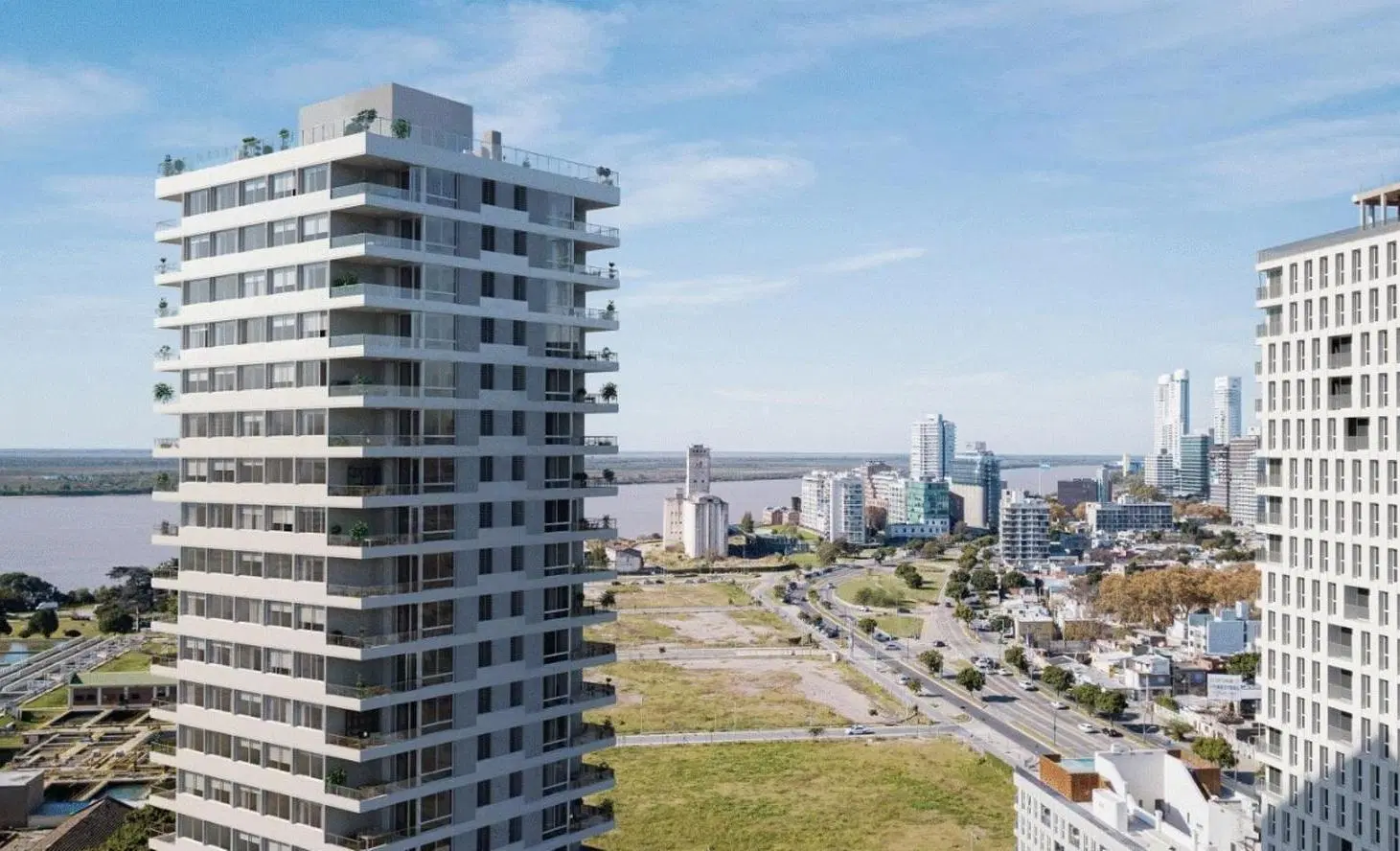 Venta departamento de 2 dormitorios con balcón y amenities en Puerto Norte, Rosario 4