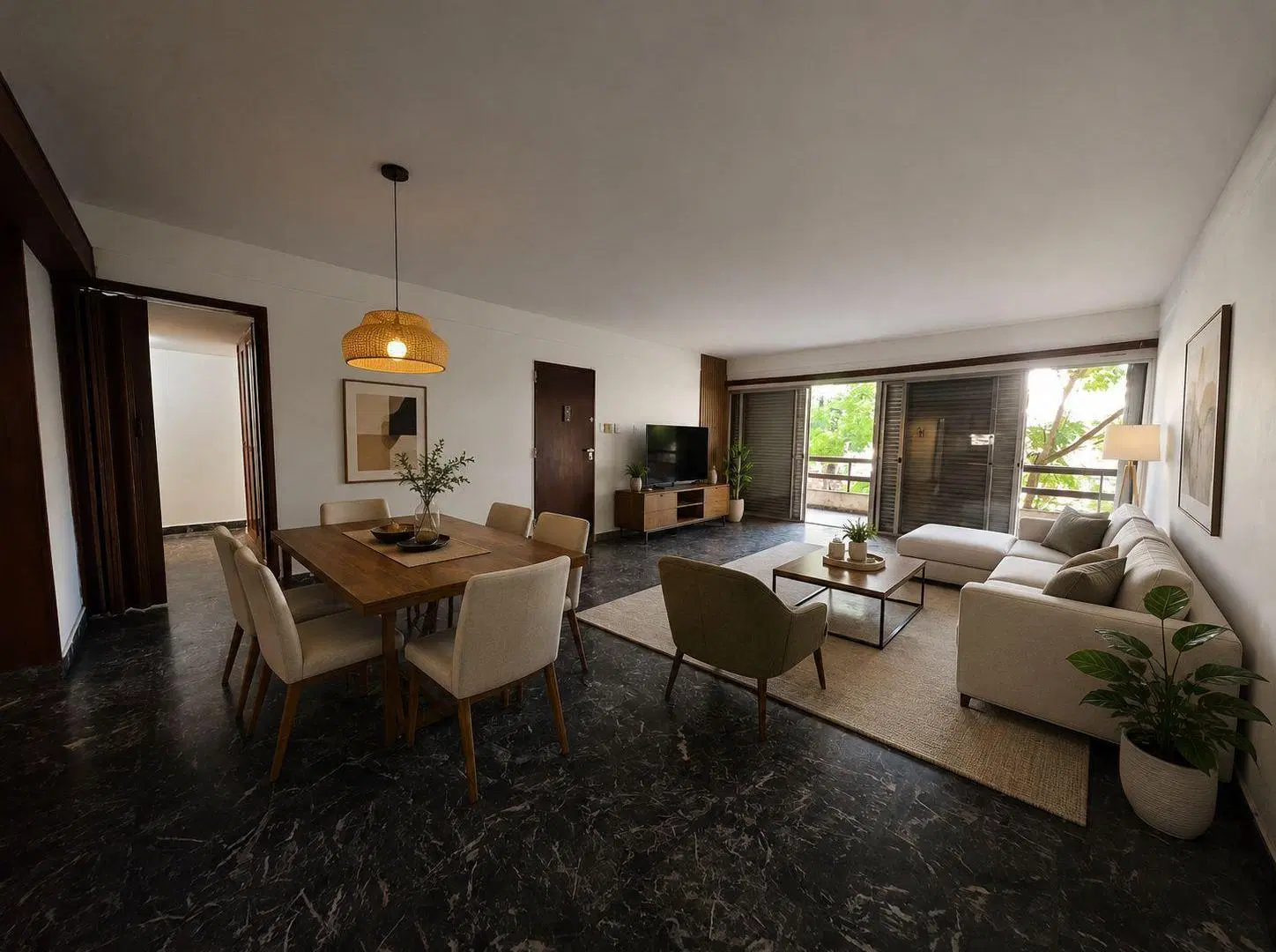 Venta departamento piso exclusivo de 3 dormitorios con balcón y patio zona Centro, Rosario 3