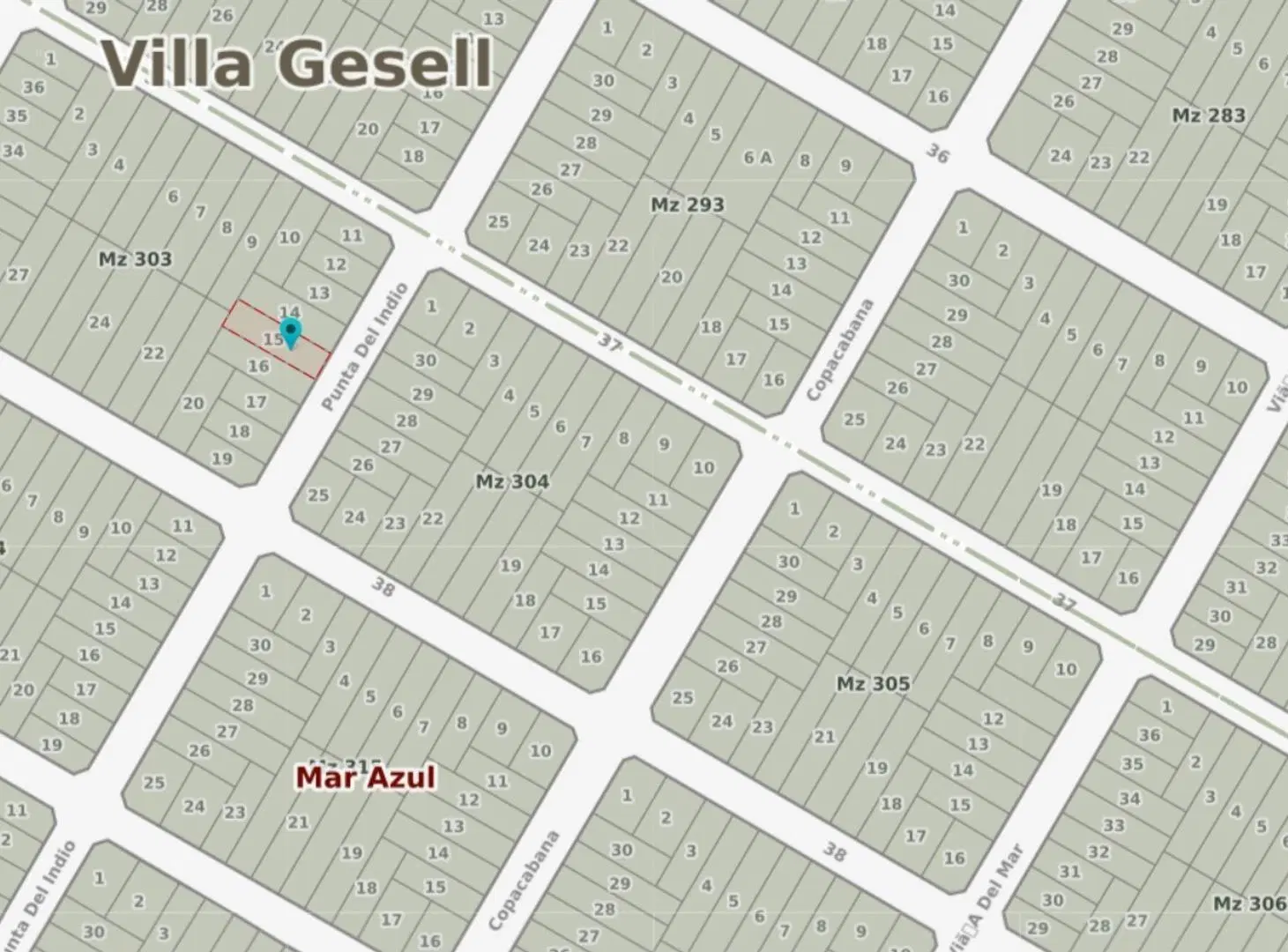 Lote en venta – Mar Azul, Partido de Villa Gesel. 4