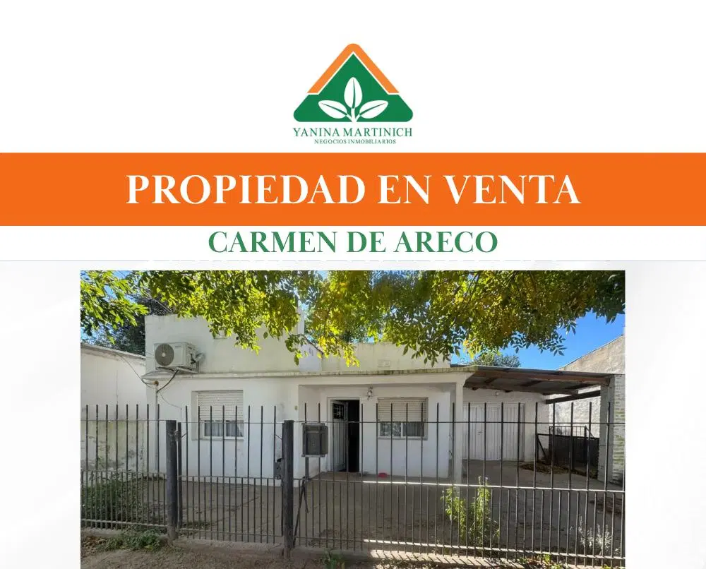 EN VENTA PROPIEDAD EN CARMEN DE ARECO CON AMPLIO PATIO 2