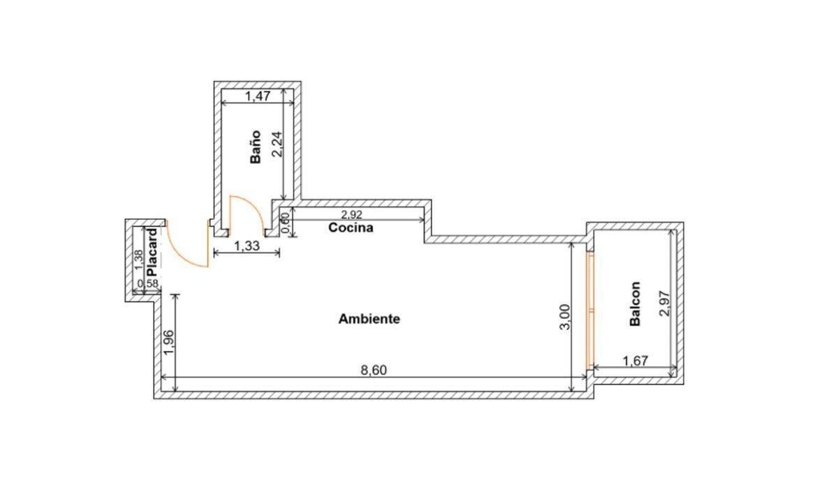 VENTA MONOAMBIENTE TIPO LOFT AL FRENTE VILLA LURO