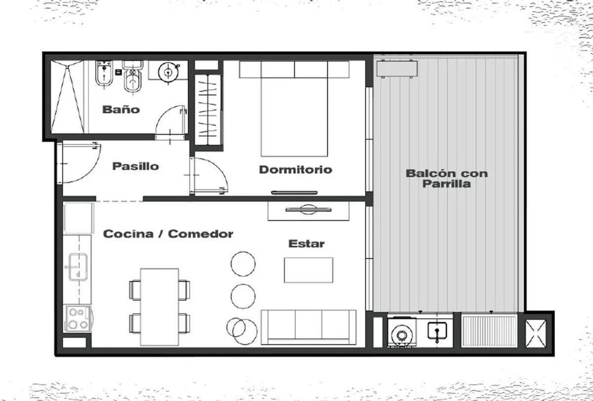 Foto de DEPTO 2 AMBIENTES C/ COCHERA AMENITIES HURLINGHAM, imagen 5