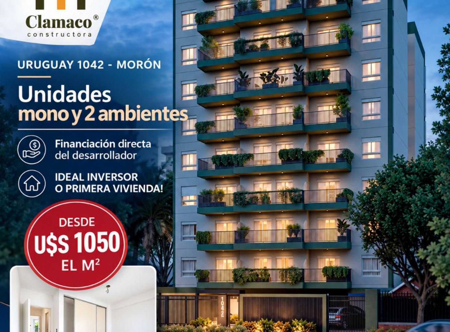 Foto de VENTA DPTO MONO MORÓN CENTRO BALCÓN FINANCIA!, imagen 2